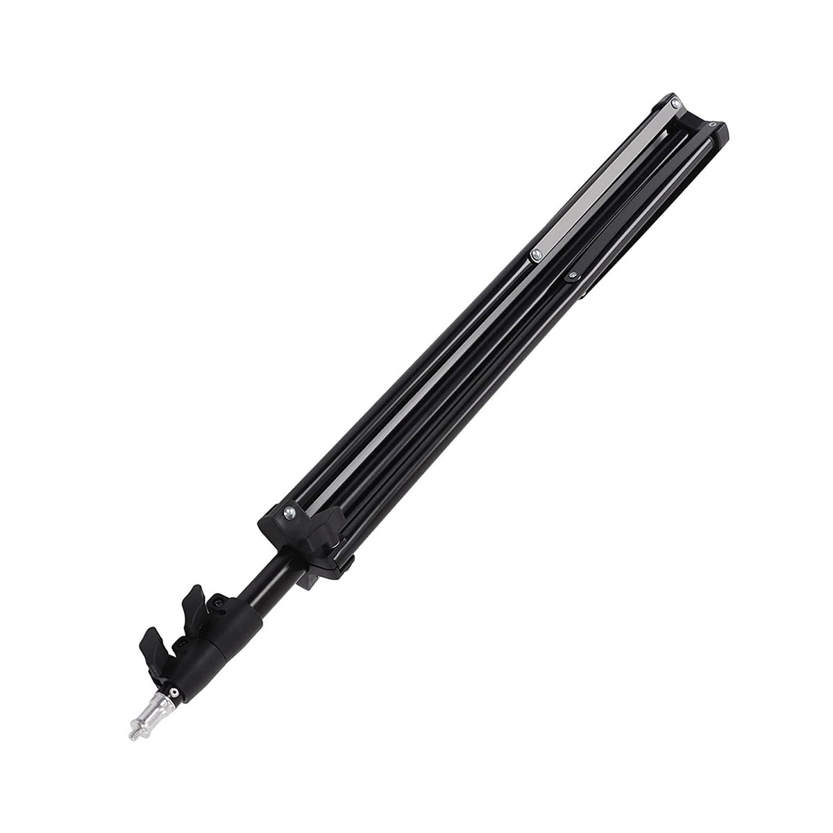 Adjustable head of a DSLR camera tripod, showcasing its flexibility for panning shots.