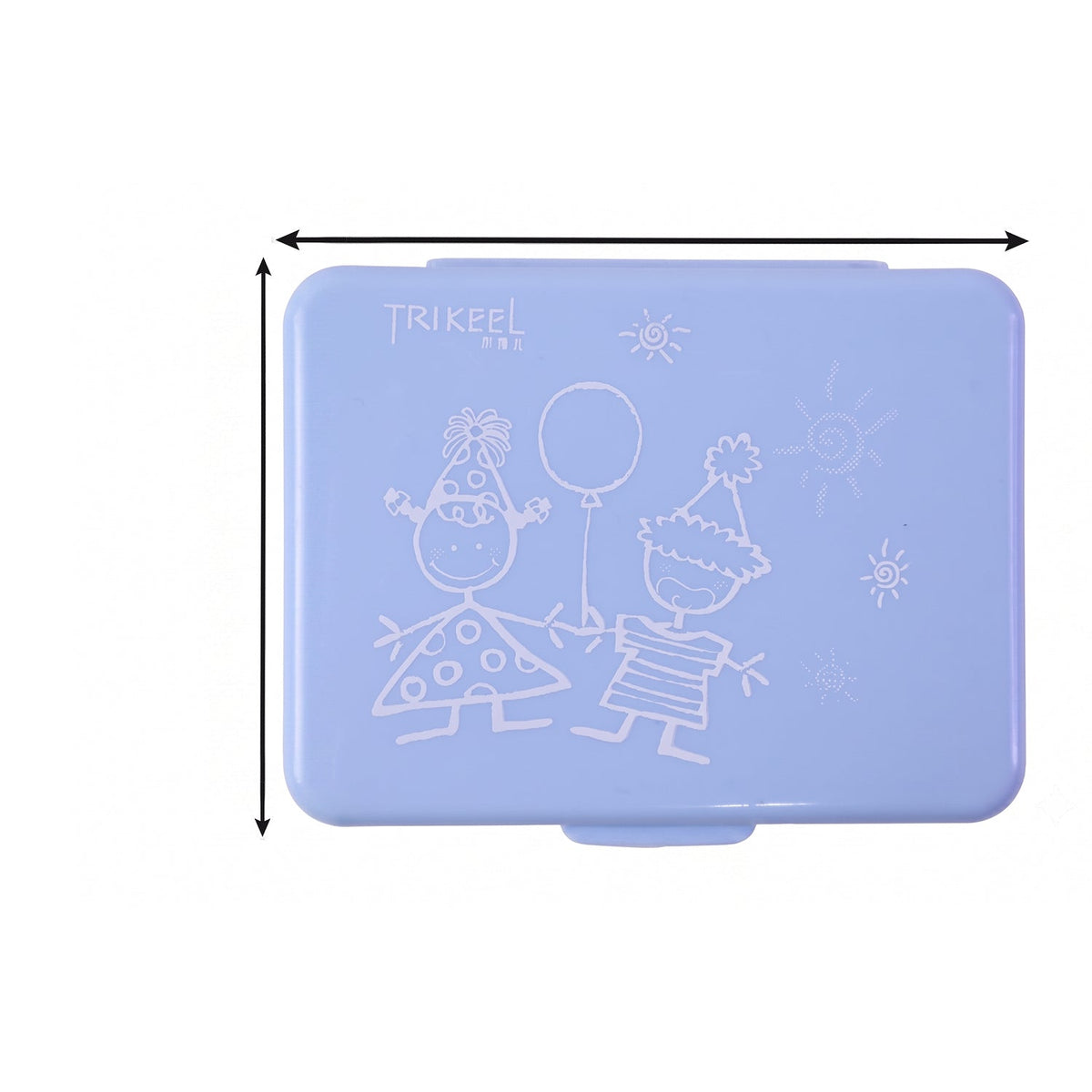 6-compartment pill organizer on white background