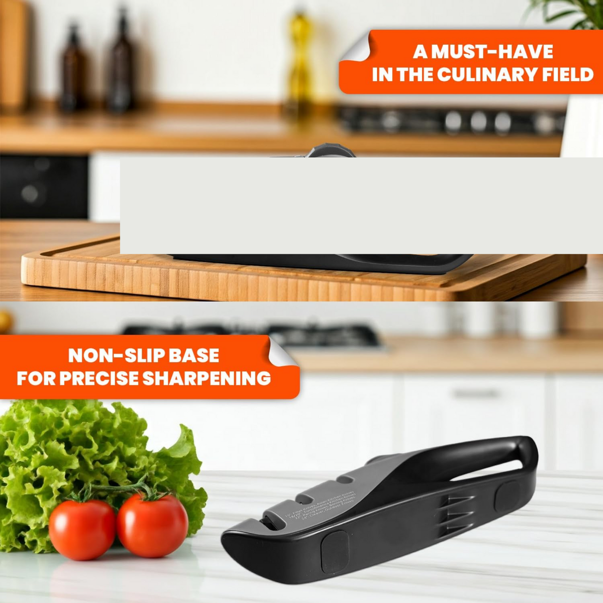 Knife sharpener features view
