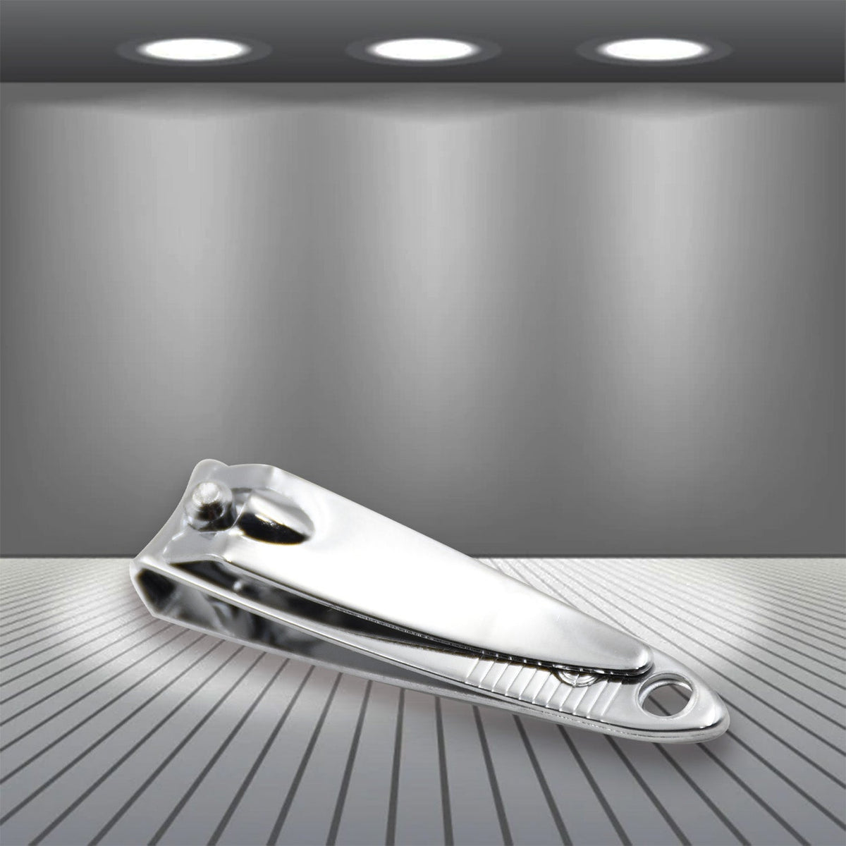 AuriGlam beauty nail tools safely stored within their clear plastic case.