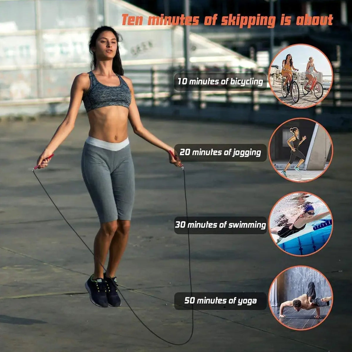 Durable PVC jump rope, perfect for effective weight loss and exercise.