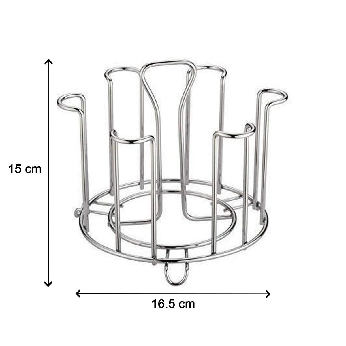 Kitchen glass organizer in a modern Indian kitchen setting.
