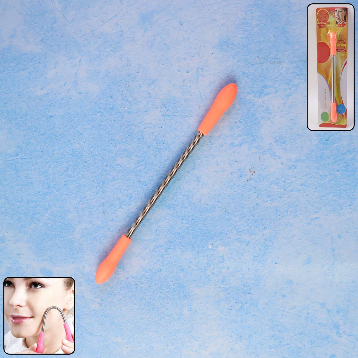 Facial Hair Remover Spring Tool displayed on white background