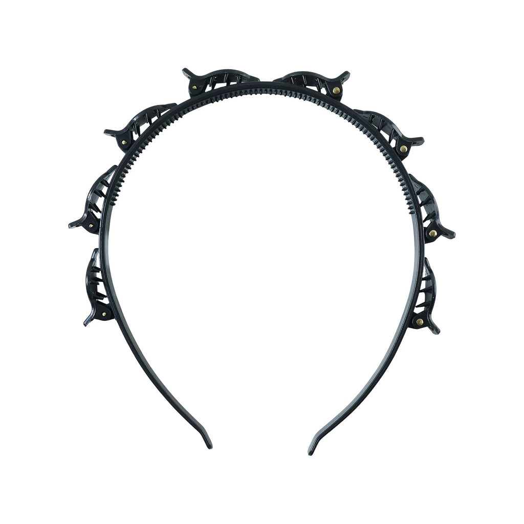 Lightweight hair styling band with mini claws to hold hair securely