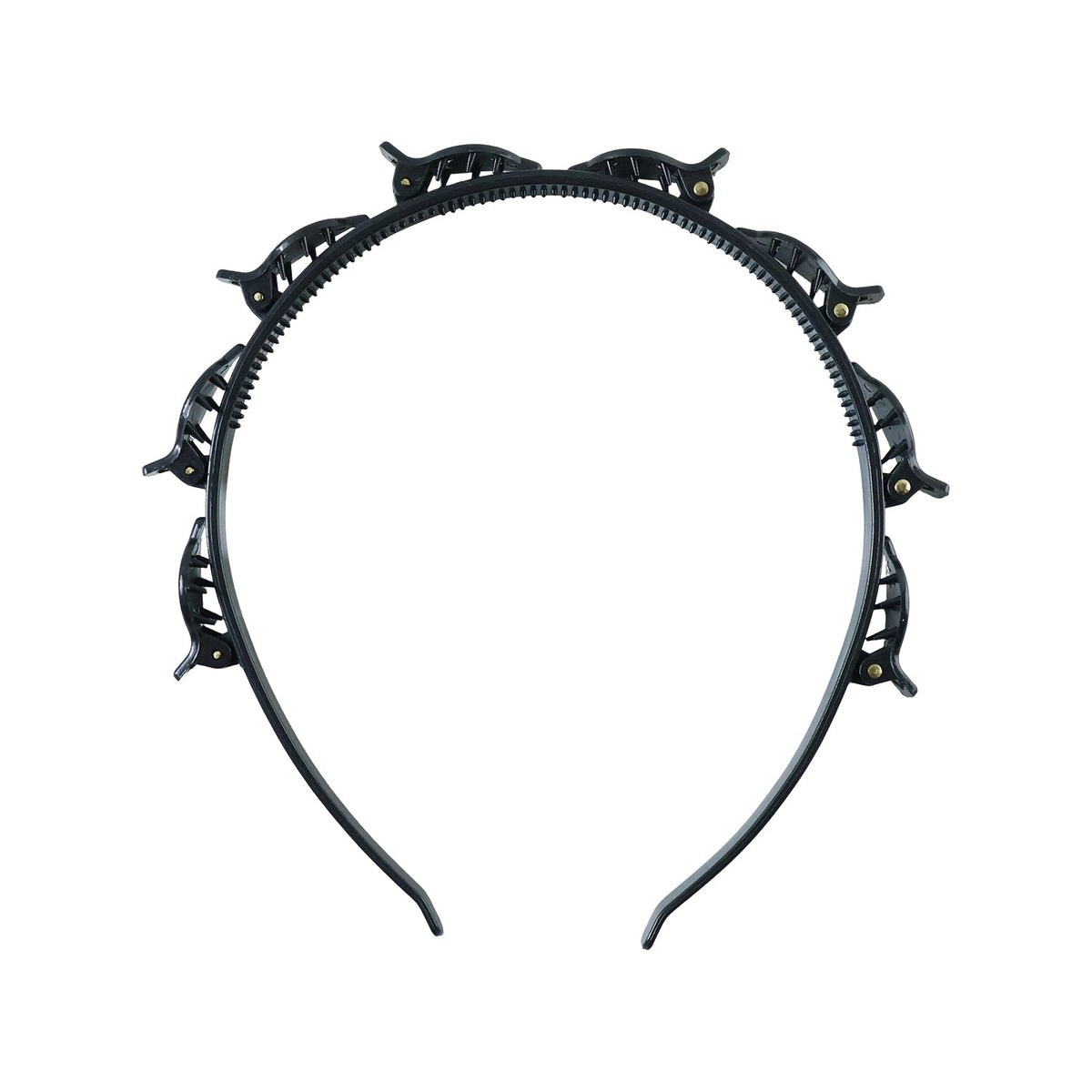 Lightweight hair styling band with mini claws to hold hair securely