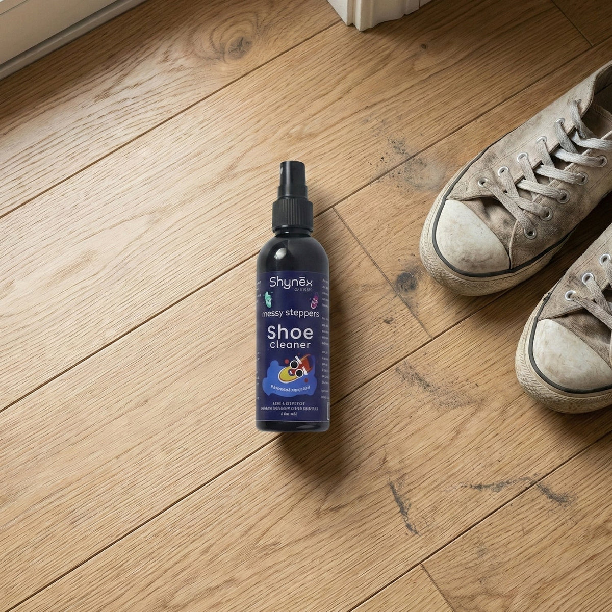 Close-up of spray nozzle of Shoe Cleaner Spray bottle