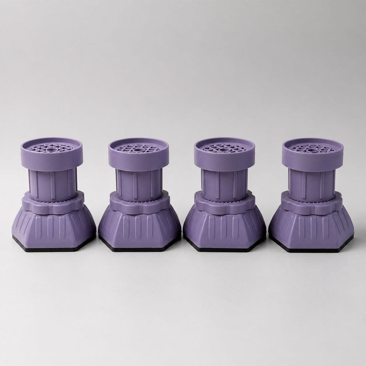 Furniture leg levelers with easy twist adjustment for wobble fixing