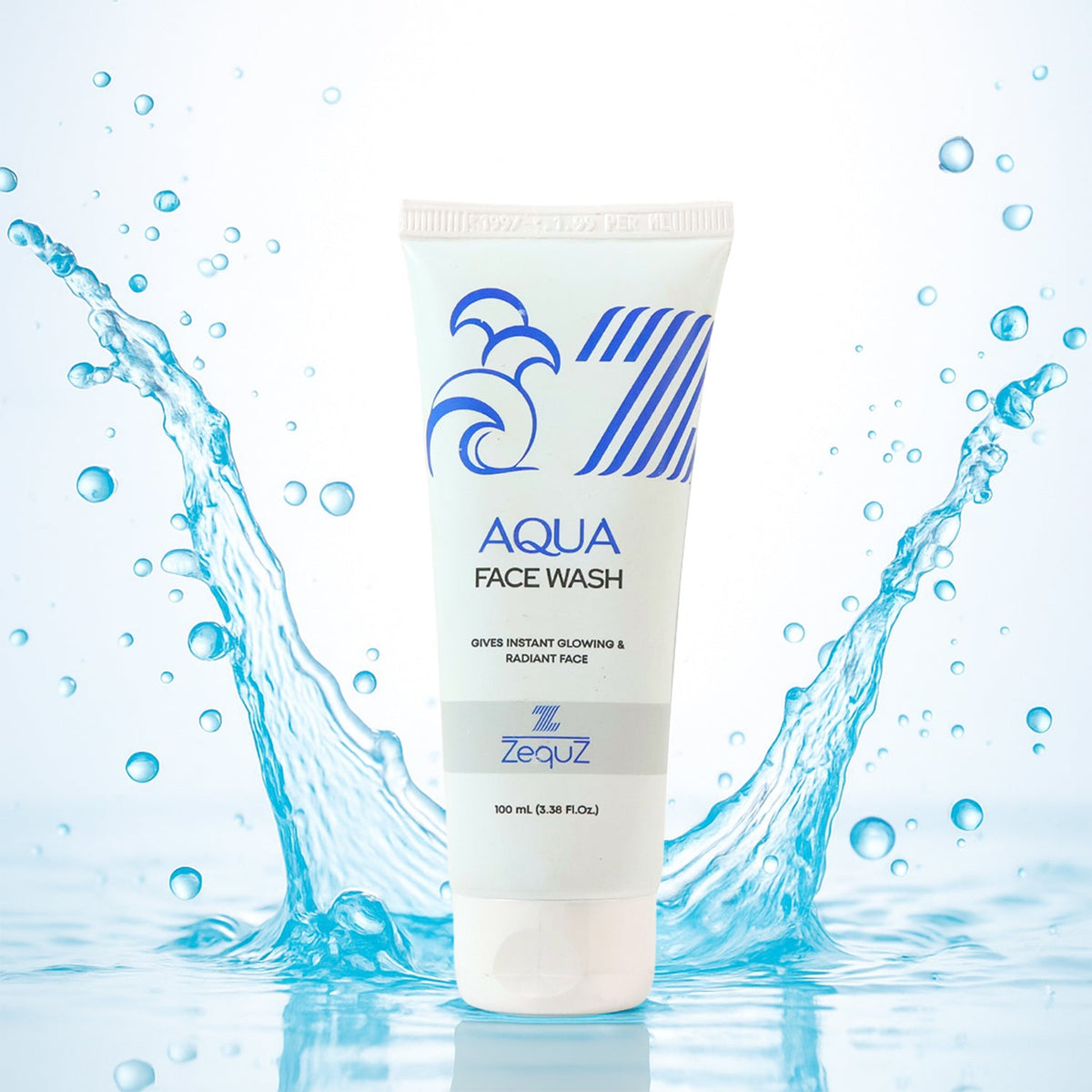 Aqua Face Wash 100ml tube front showing hydrating daily cleanser