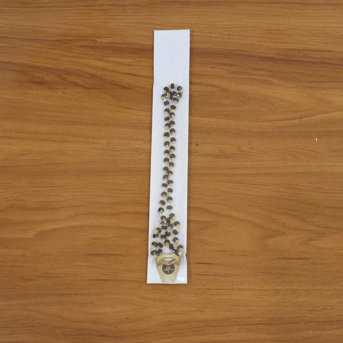 Trendy necklace featuring black beads mangalsutra style for women