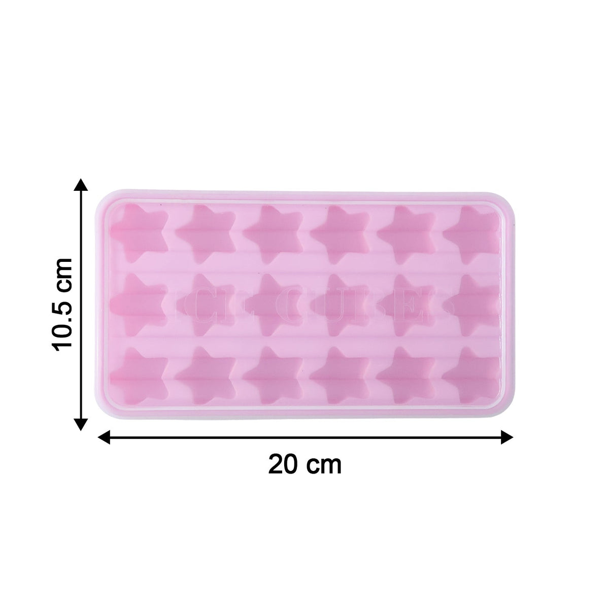 reusable star-shaped ice cube mold for freezer use